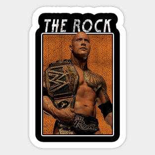 Vintage The Rock Sticker